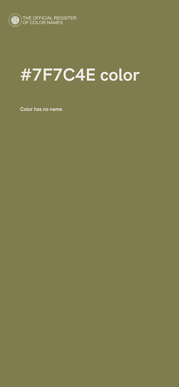 #7F7C4E color image