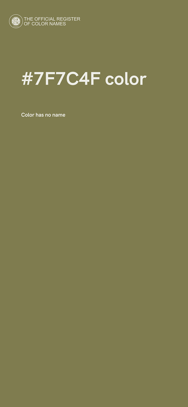 #7F7C4F color image