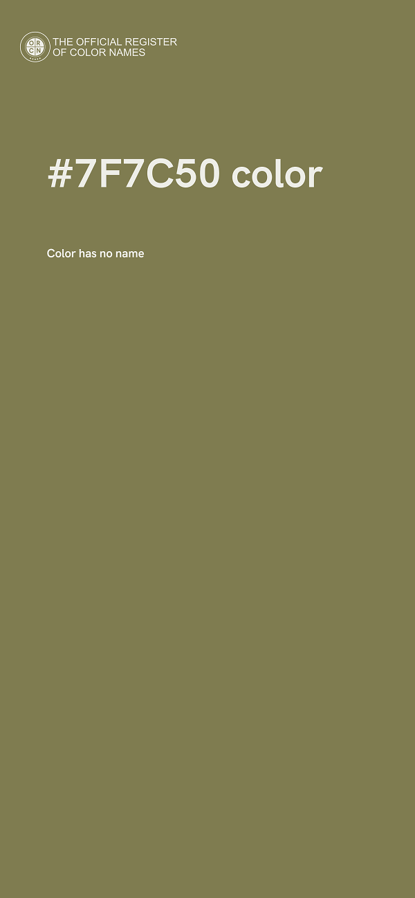 #7F7C50 color image