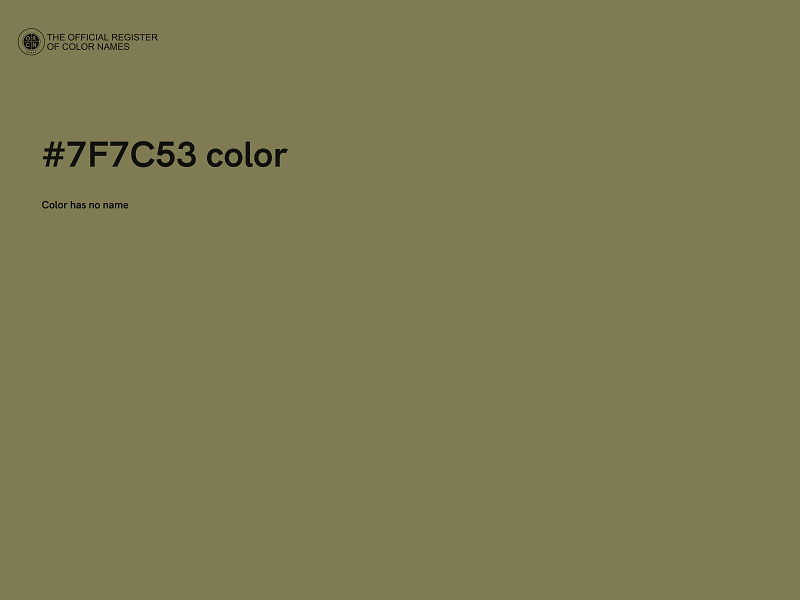 #7F7C53 color image