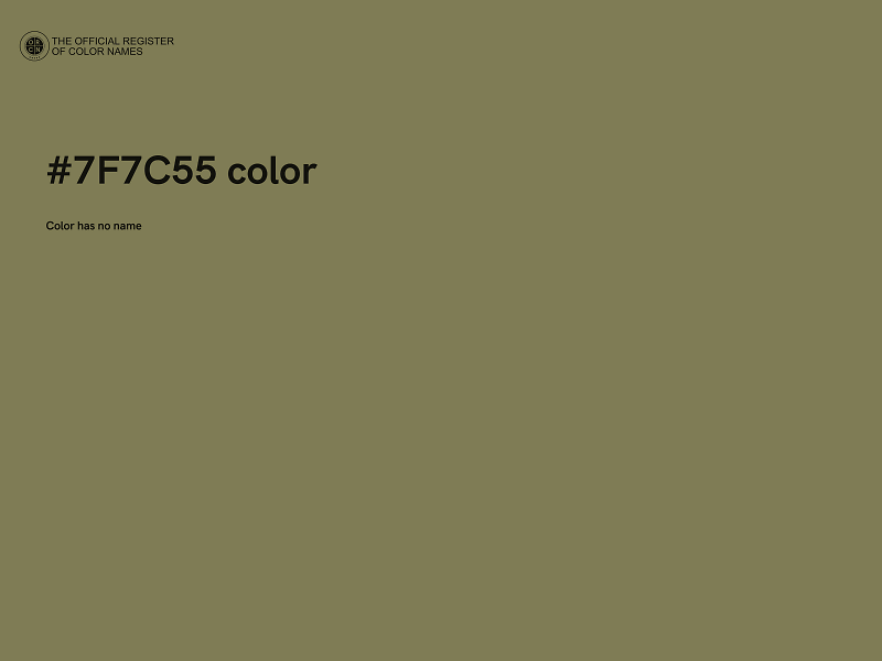 #7F7C55 color image