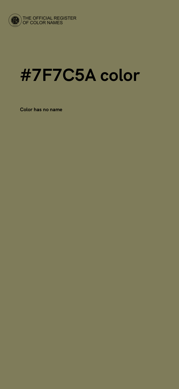 #7F7C5A color image