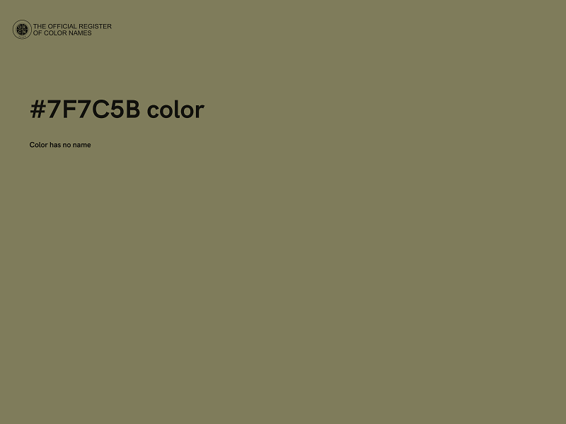 #7F7C5B color image