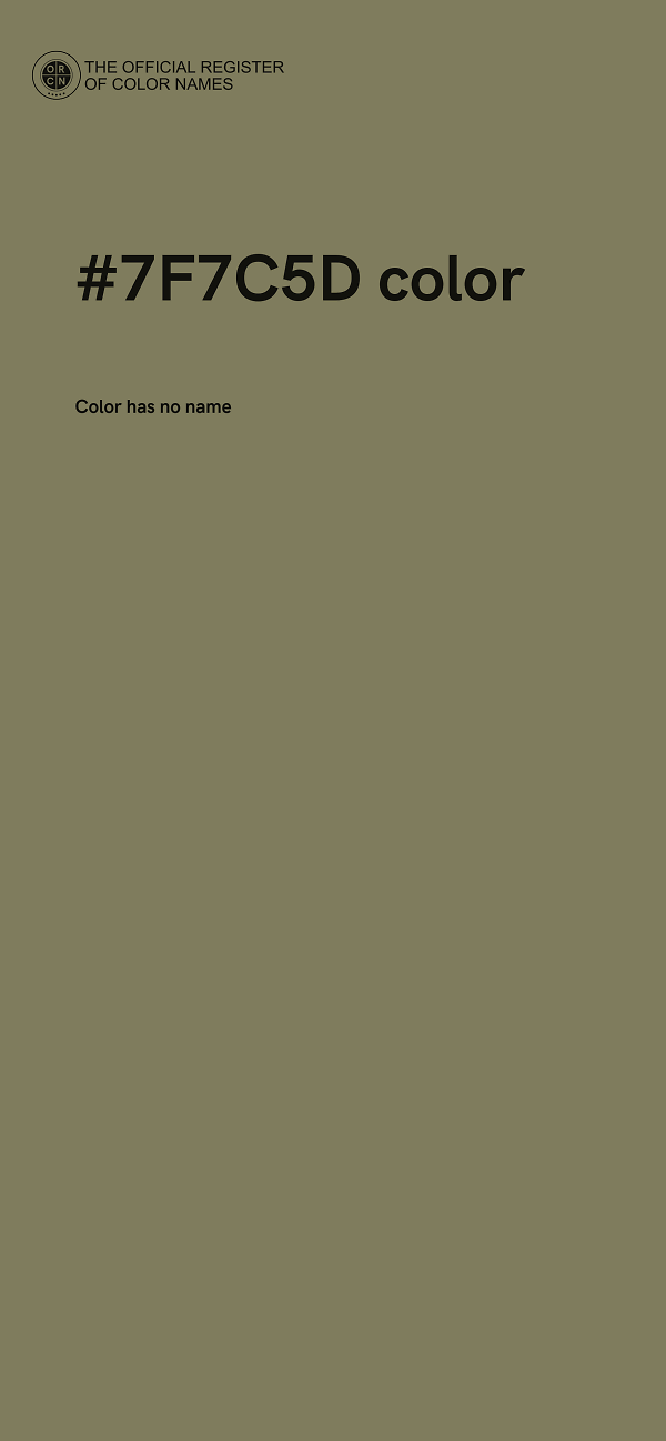 #7F7C5D color image