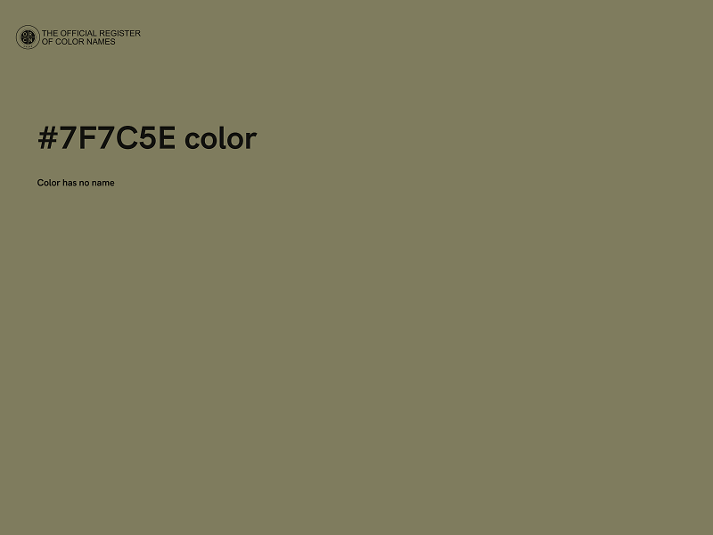 #7F7C5E color image
