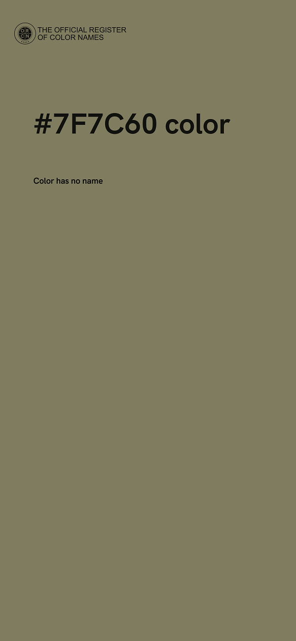 #7F7C60 color image