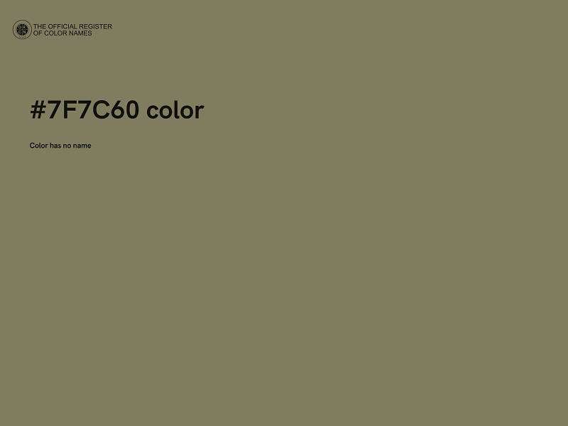 #7F7C60 color image
