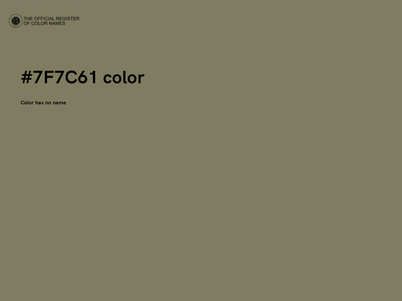 #7F7C61 color image