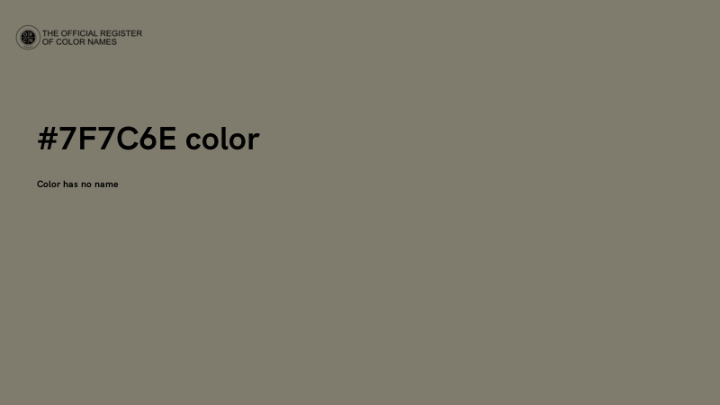#7F7C6E color image