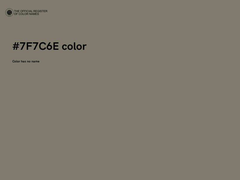 #7F7C6E color image