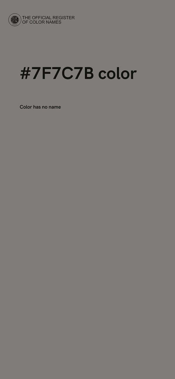 #7F7C7B color image