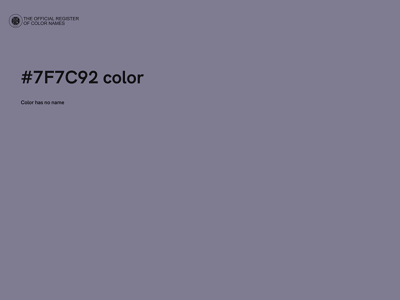 #7F7C92 color image