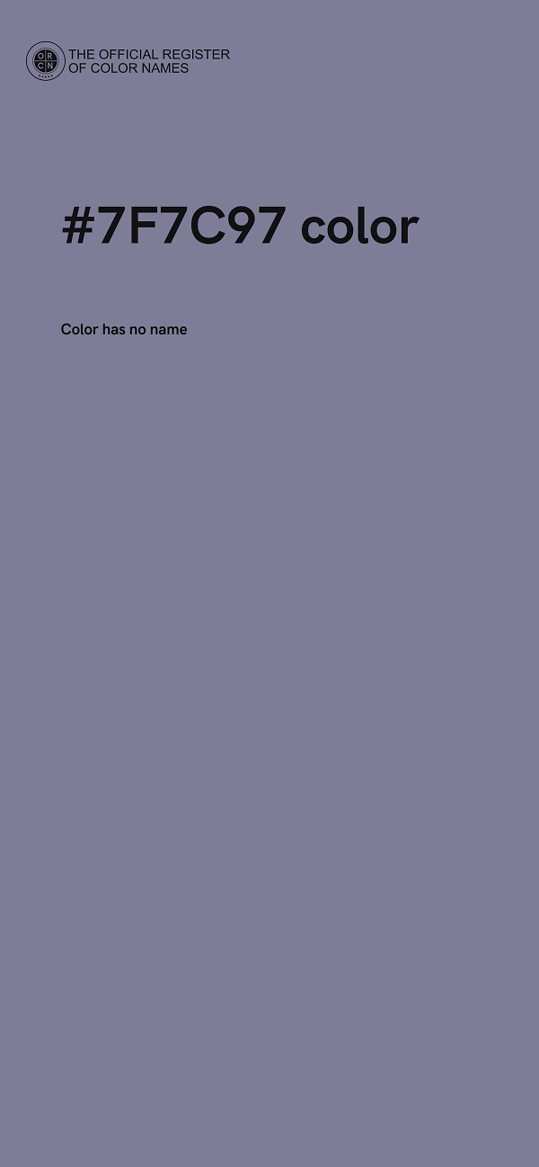 #7F7C97 color image