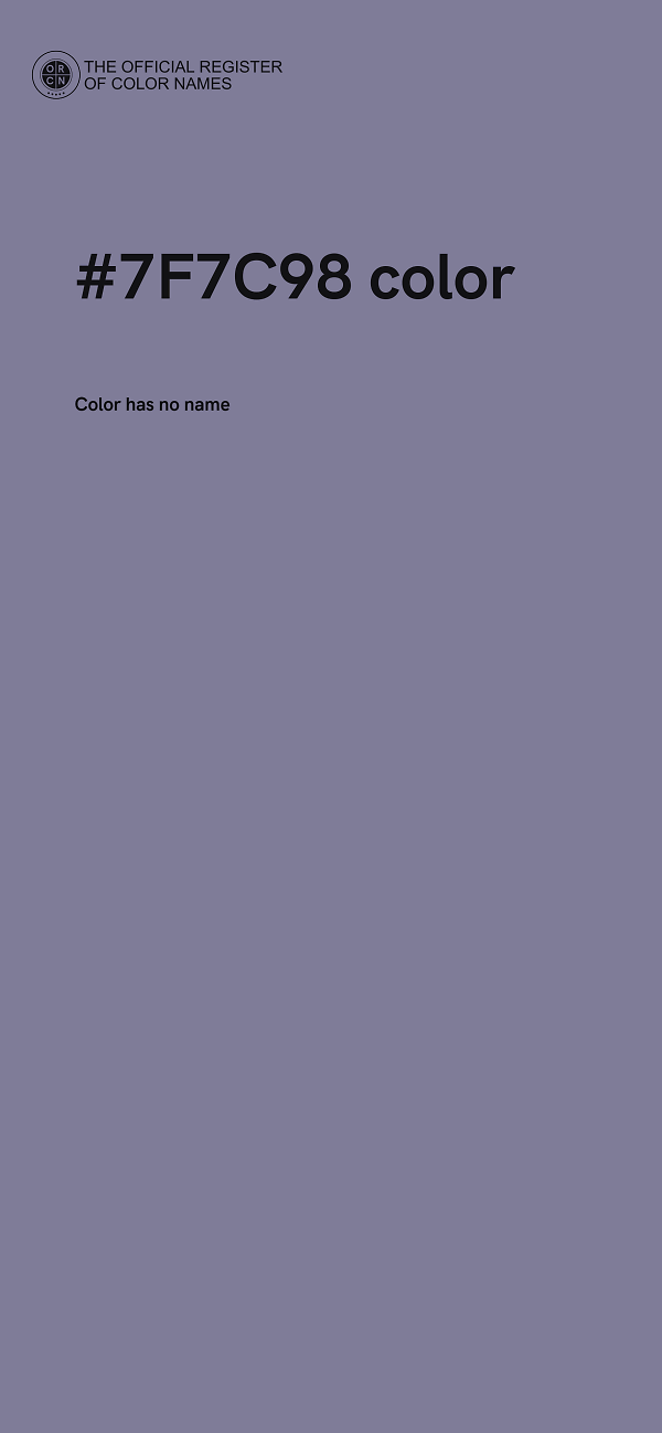 #7F7C98 color image