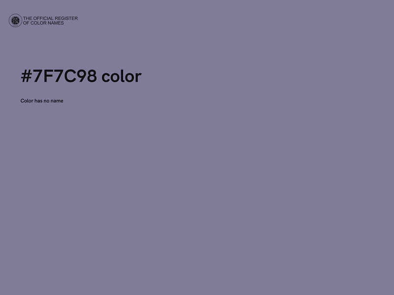#7F7C98 color image
