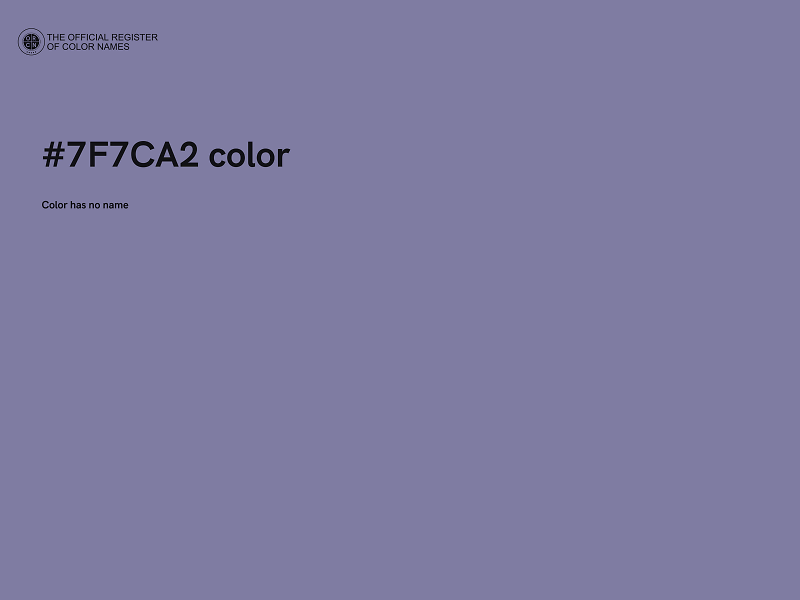 #7F7CA2 color image