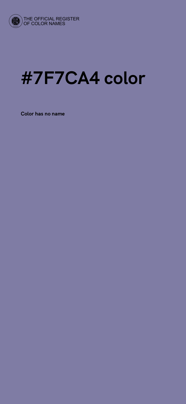 #7F7CA4 color image