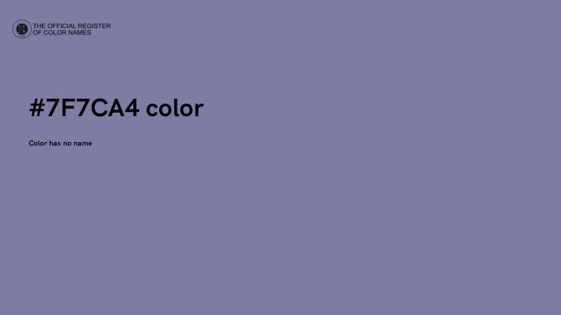#7F7CA4 color image
