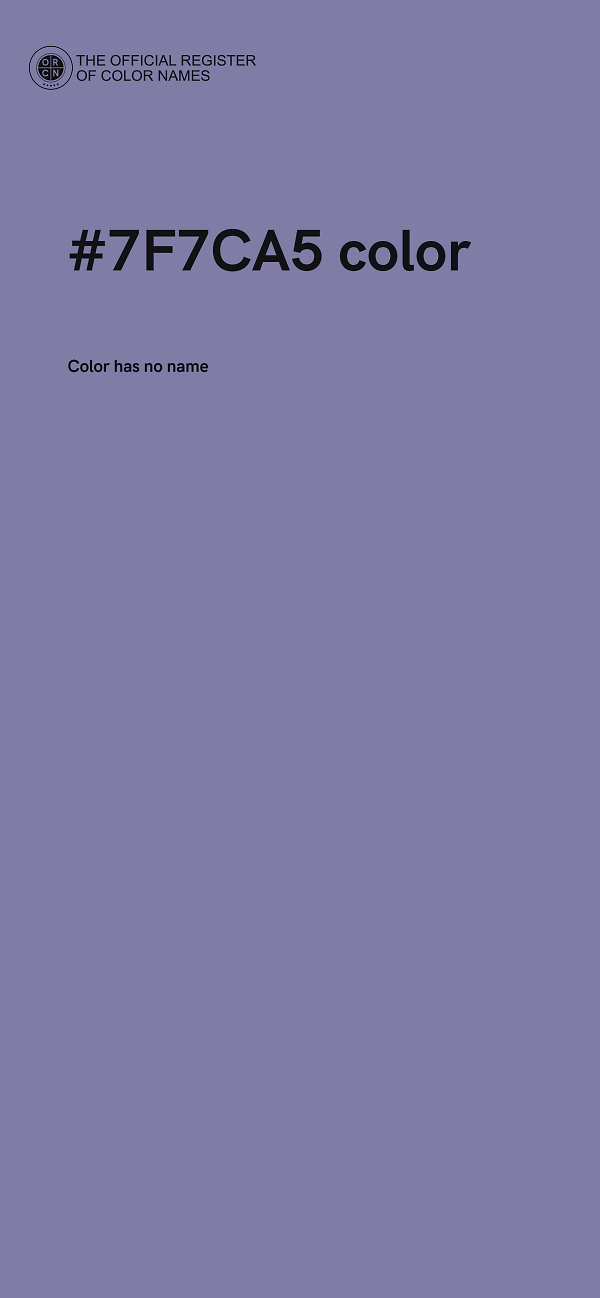 #7F7CA5 color image