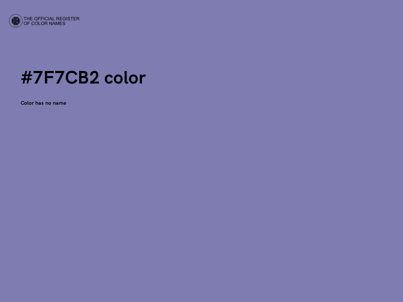 #7F7CB2 color image