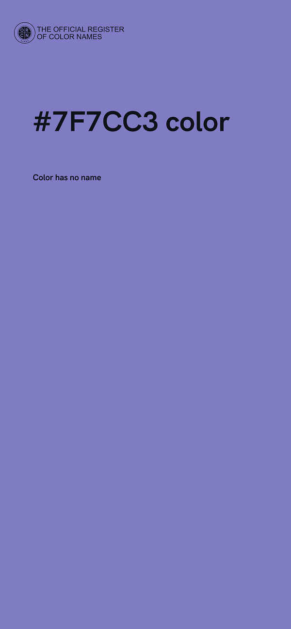 #7F7CC3 color image