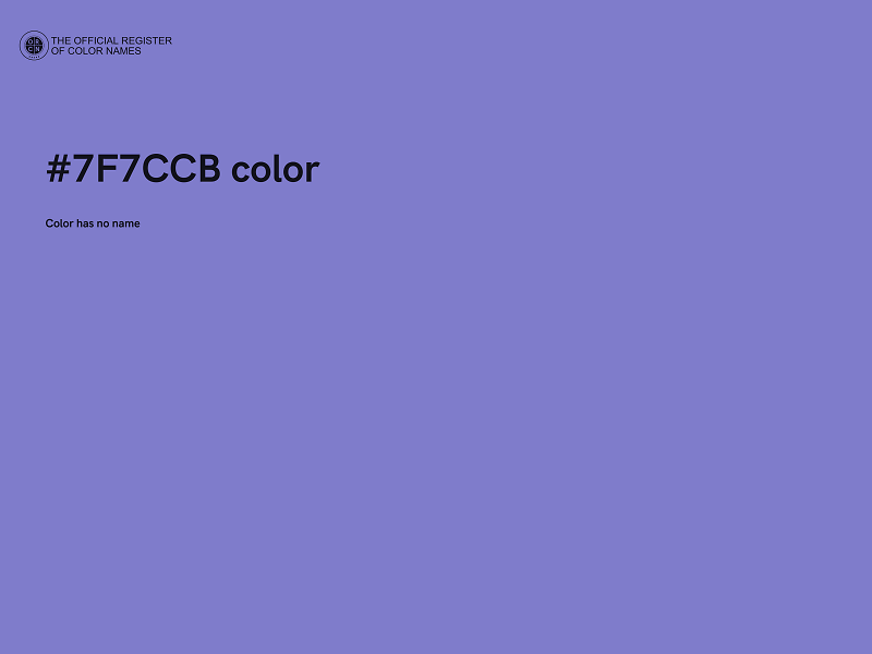 #7F7CCB color image