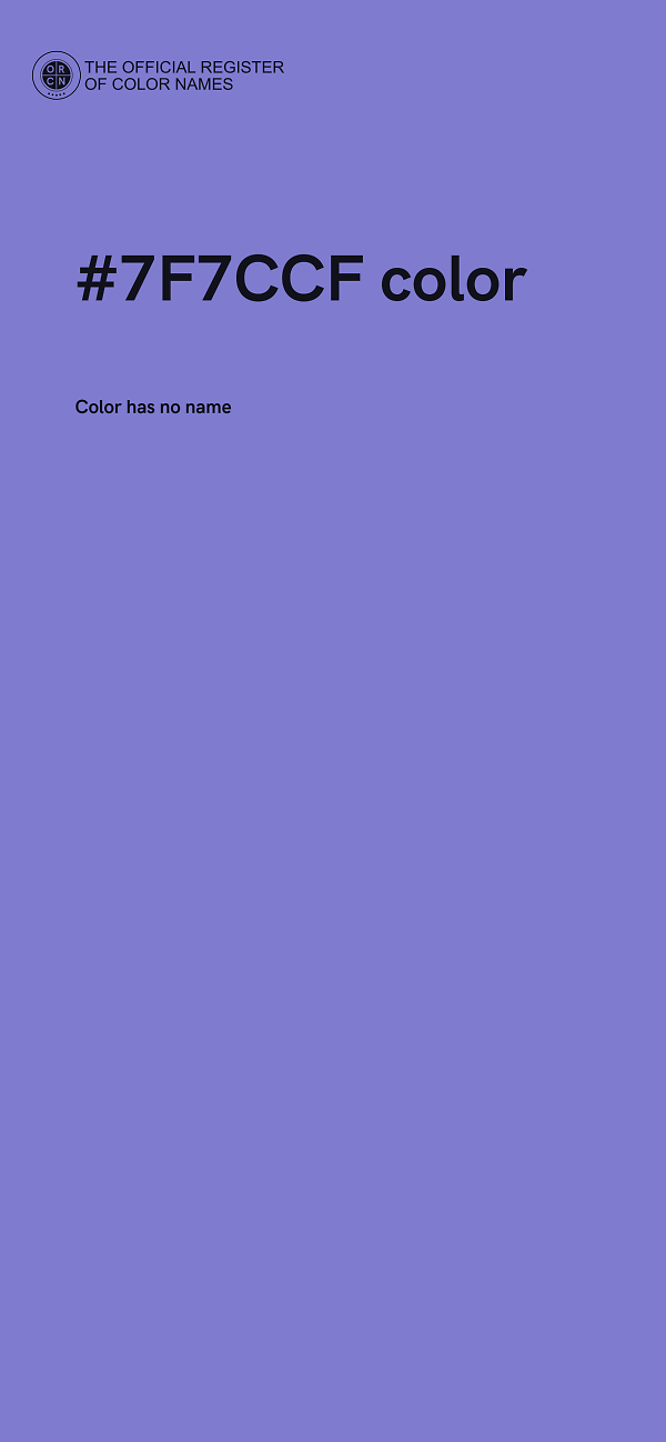 #7F7CCF color image
