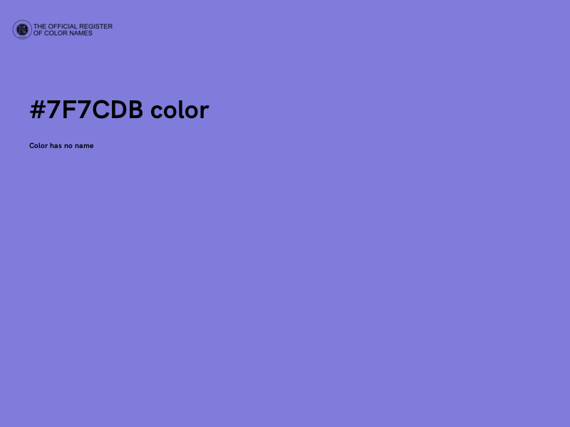 #7F7CDB color image