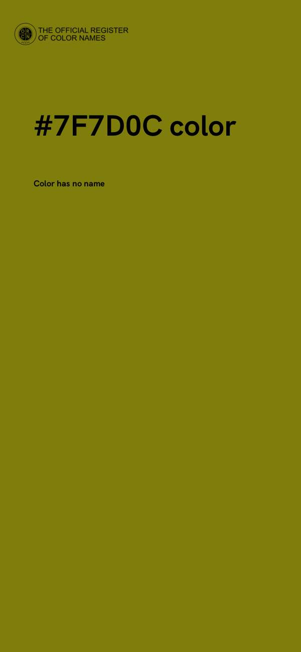 #7F7D0C color image