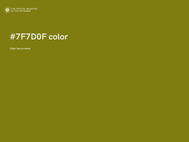 #7F7D0F color image