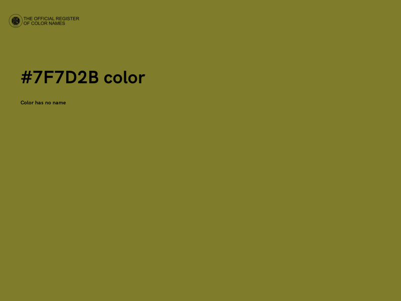 #7F7D2B color image