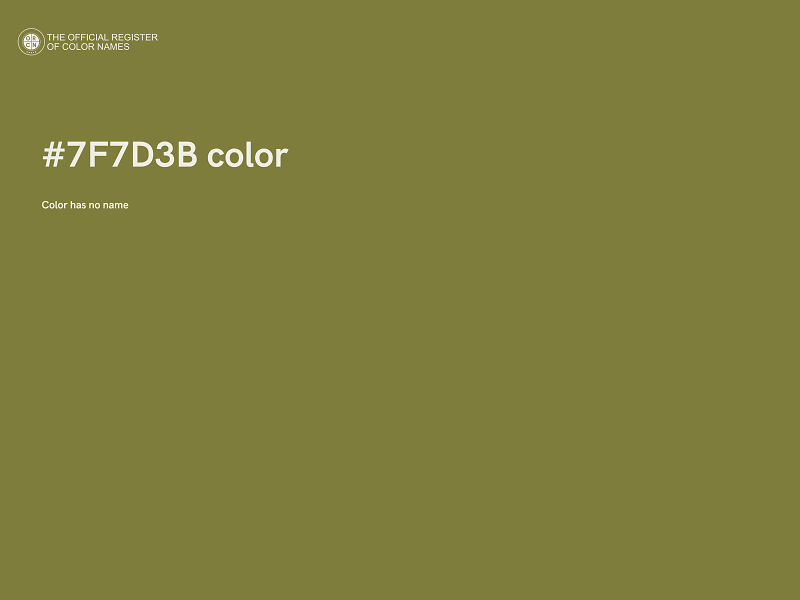 #7F7D3B color image