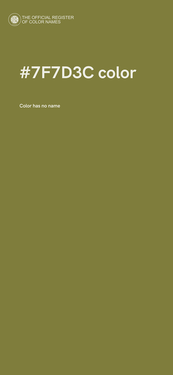 #7F7D3C color image