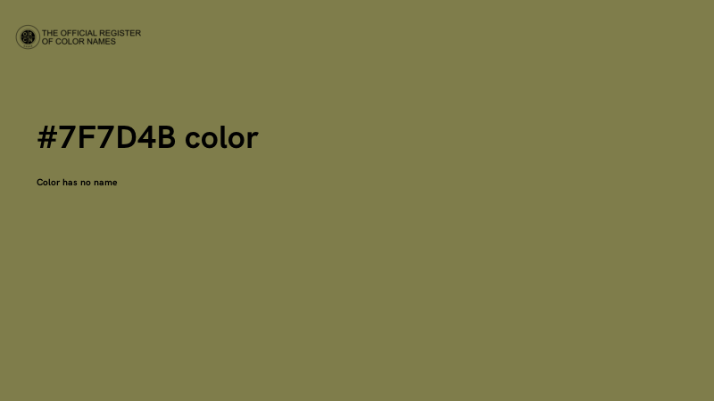 #7F7D4B color image