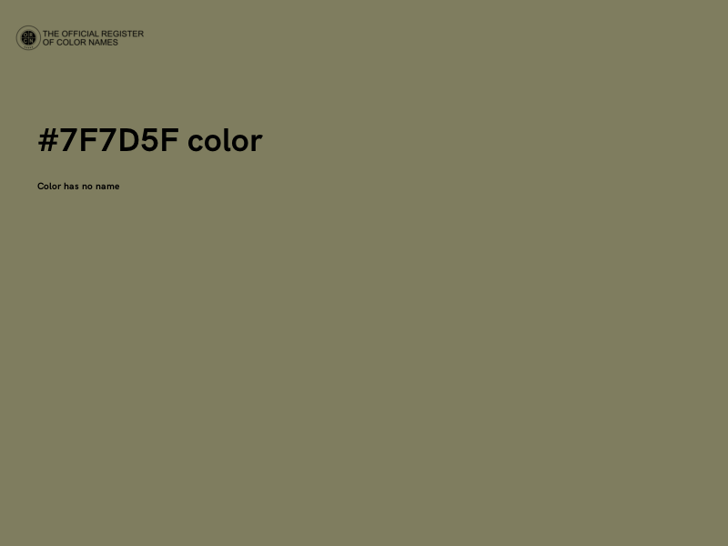 #7F7D5F color image