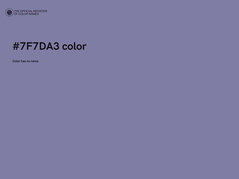 #7F7DA3 color image