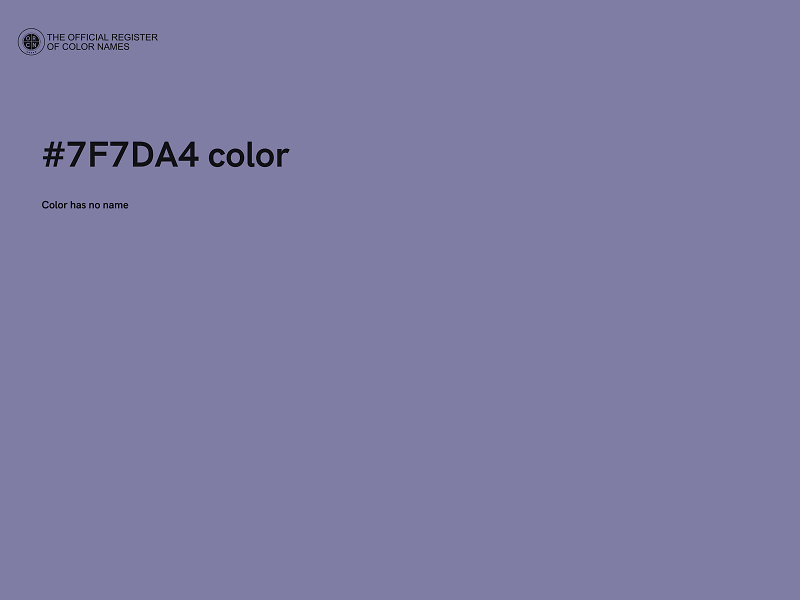 #7F7DA4 color image
