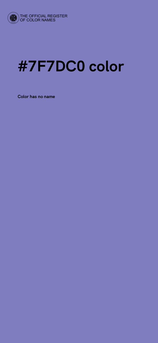 #7F7DC0 color image