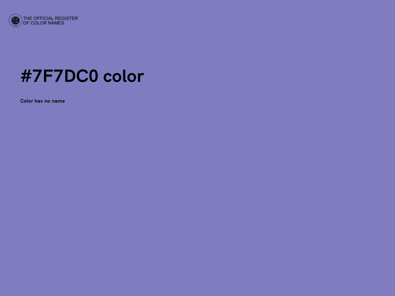 #7F7DC0 color image