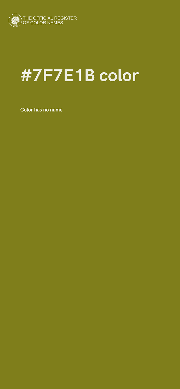 #7F7E1B color image
