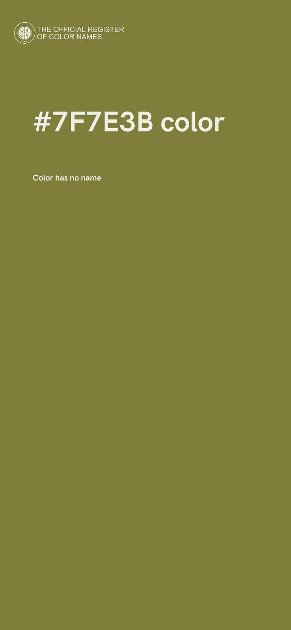 #7F7E3B color image