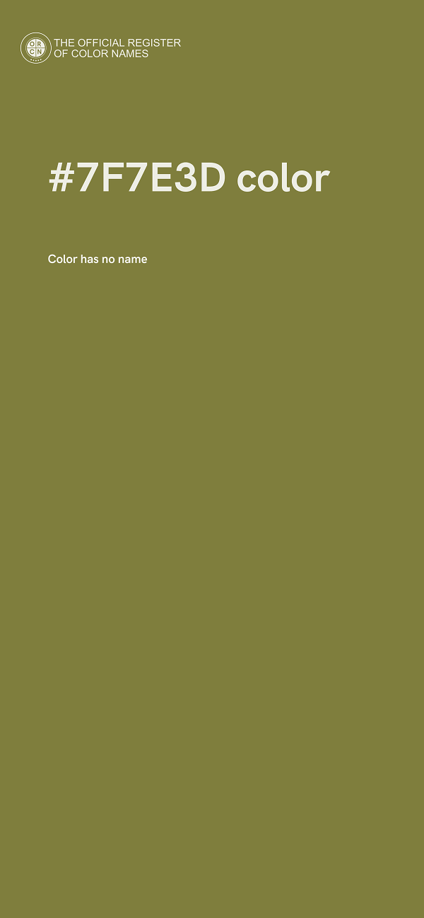 #7F7E3D color image