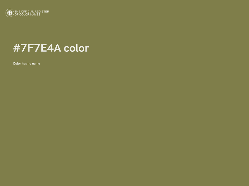 #7F7E4A color image