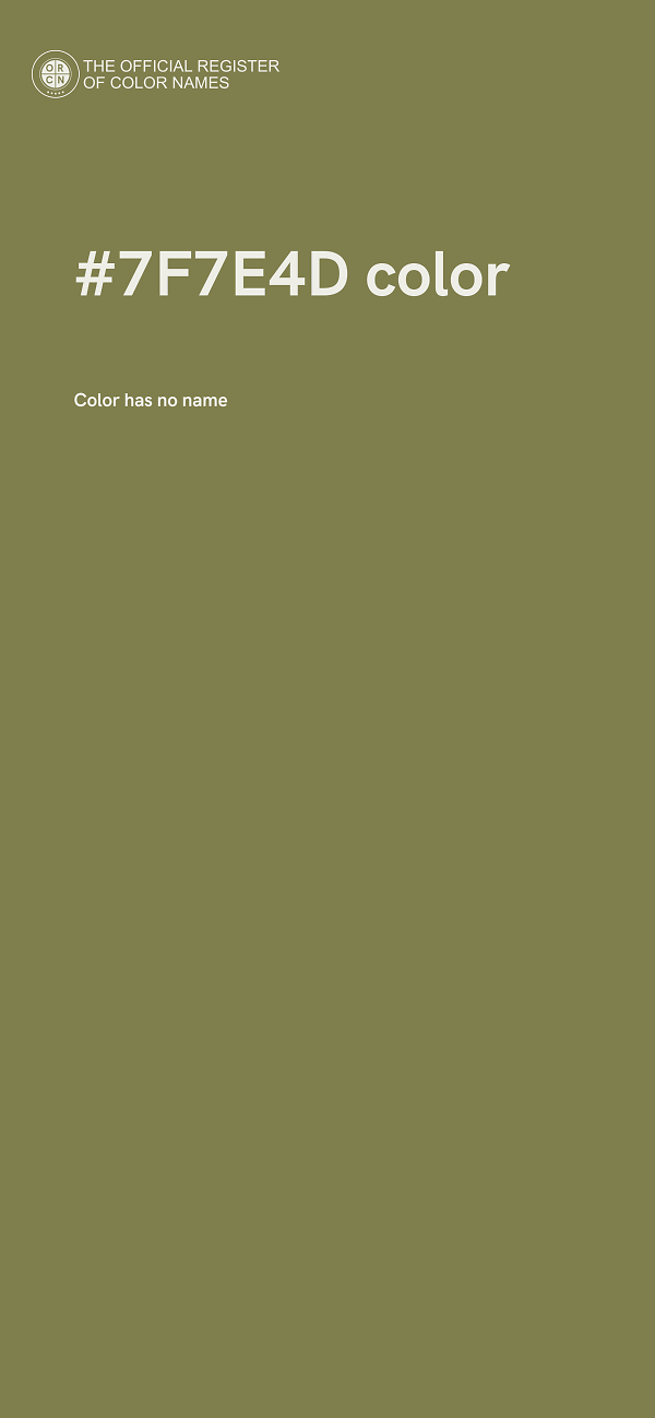 #7F7E4D color image