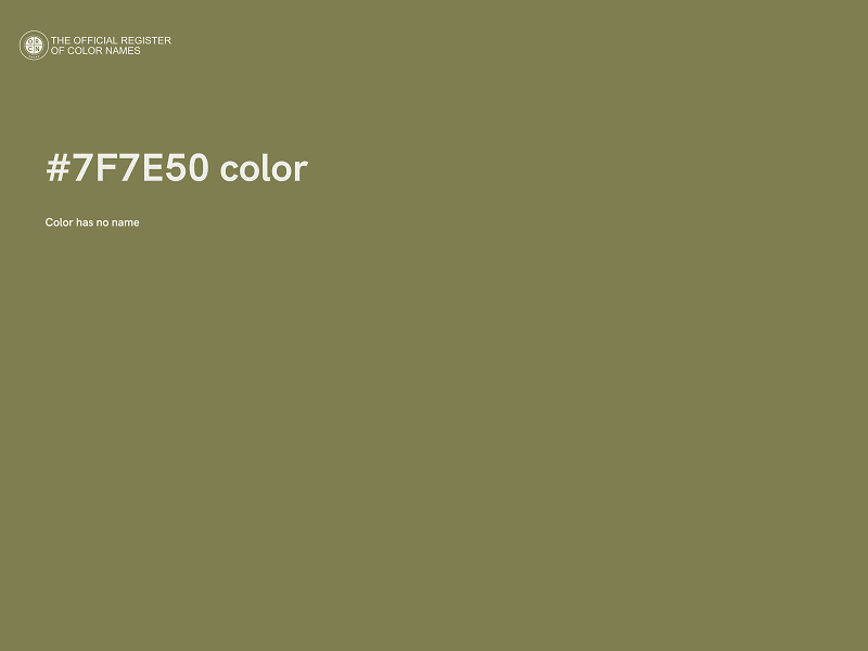 #7F7E50 color image