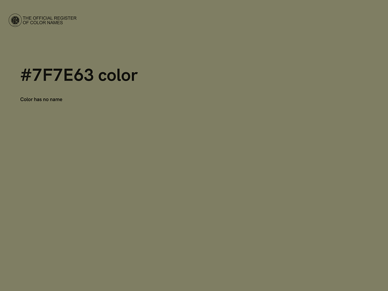 #7F7E63 color image