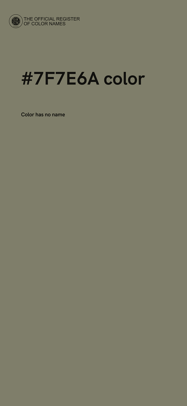 #7F7E6A color image