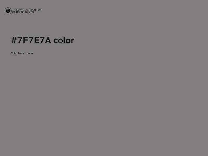 #7F7E7A color image