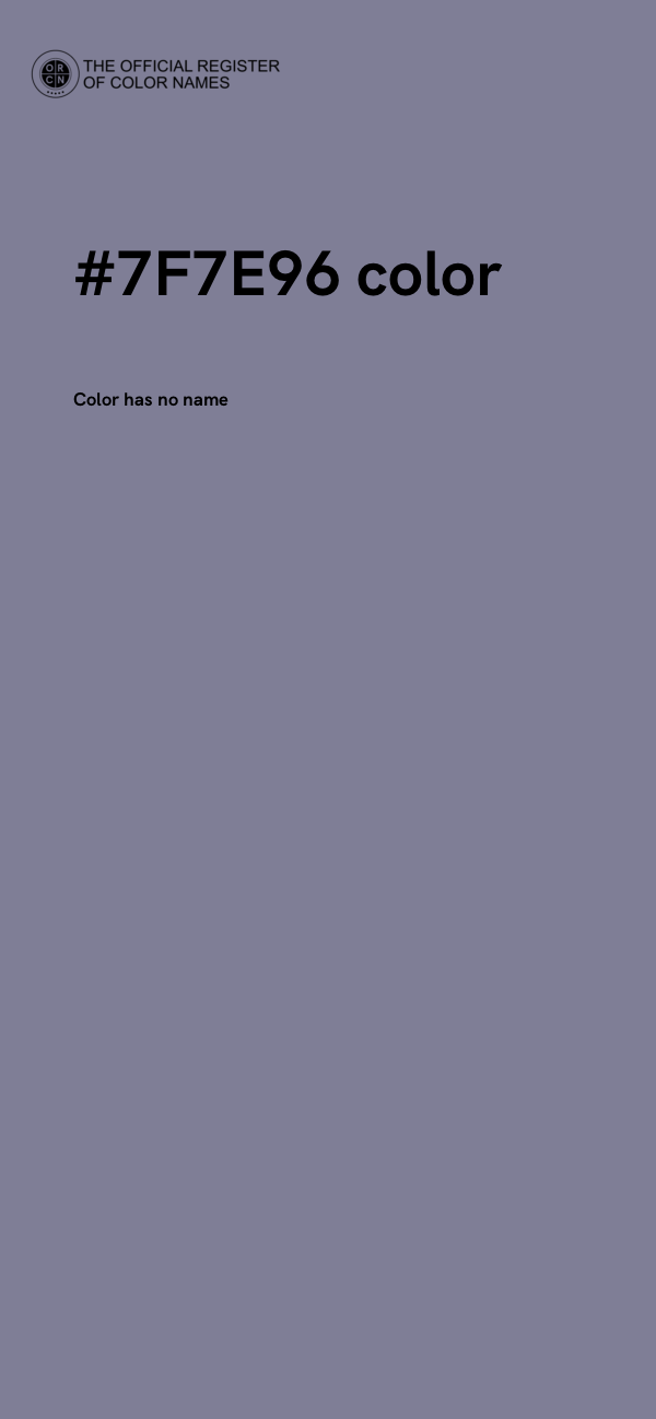 #7F7E96 color image