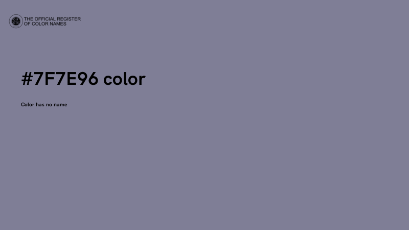 #7F7E96 color image